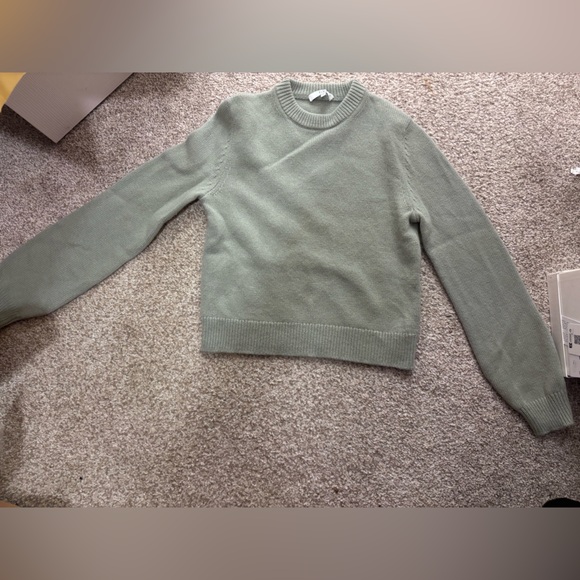 Tibi Sweaters - Tibi Soft Lambswool Shrunken Crewneck Pullover